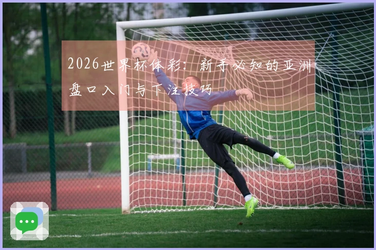 2026世界杯体彩：新手必知的亚洲盘口入门与下注技巧